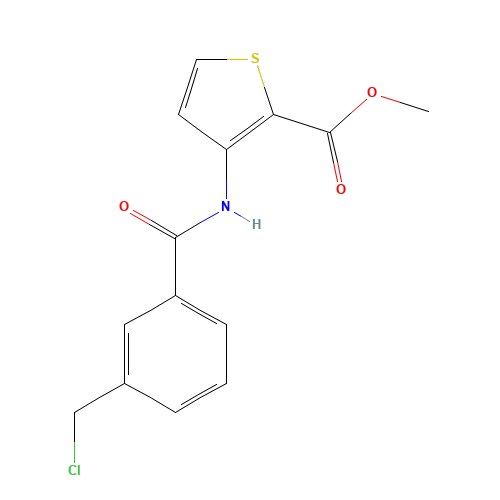 methyl 3-[[3-(chloromethyl)benzoyl]amino]thiophene-2-carboxylate (CAS: 306935-11-5) - Related Chemical Product