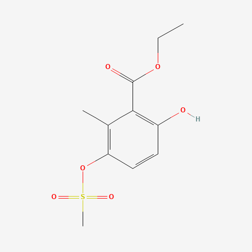ethyl 6-hydroxy-2-methyl-3-methylsulfonyloxybenzoate (CAS: 1616290-21-1) - Related Chemical Product