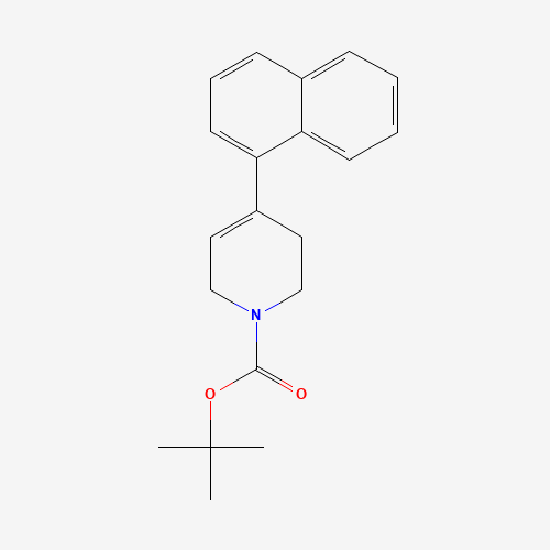 tert-butyl 4-naphthalen-1-yl-3,6-dihydro-2H-pyridine-1-carboxylate (CAS: 138647-56-0) - Chemical Structure and Molecular Formula 