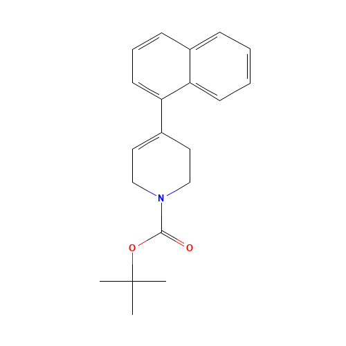 tert-butyl 4-naphthalen-1-yl-3,6-dihydro-2H-pyridine-1-carboxylate (CAS: 138647-56-0) - Chemical Structure and Molecular Formula 