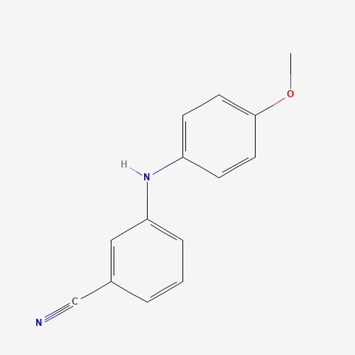 3-(4-methoxyanilino)benzonitrile (CAS: 458550-48-6) - Chemical Structure and Molecular Formula 
