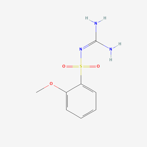 2-(2-methoxyphenyl)sulfonylguanidine (CAS: 882499-94-7) - Chemical Structure and Molecular Formula 