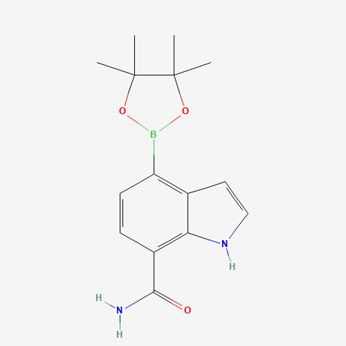 4-(4,4,5,5-tetramethyl-1,3,2-dioxaborolan-2-yl)-1H-indole-7-carboxamide (CAS: 1309980-17-3) - Related Chemical Product