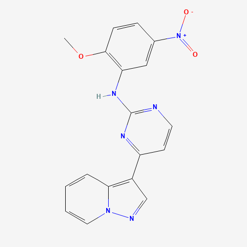 N-(2-methoxy-5-nitrophenyl)-4-pyrazolo[1,5-a]pyridin-3-ylpyrimidin-2-amine (CAS: 1453199-16-0) - Related Chemical Product