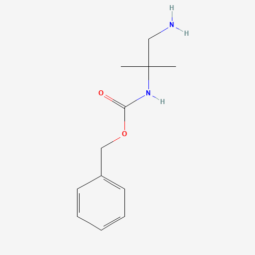 benzyl N-(1-amino-2-methylpropan-2-yl)carbamate (CAS: 850203-57-5) - Chemical Structure and Molecular Formula 
