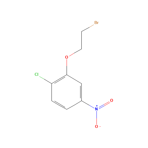 2-(2-bromoethoxy)-1-chloro-4-nitrobenzene (CAS: 3062-53-1) - Chemical Structure and Molecular Formula 