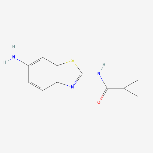N-(6-amino-1,3-benzothiazol-2-yl)cyclopropanecarboxamide (CAS: 953890-33-0) - Chemical Structure and Molecular Formula 