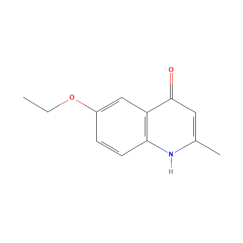 6-ethoxy-2-methyl-1H-quinolin-4-one (CAS: 15644-91-4) - Chemical Structure and Molecular Formula 