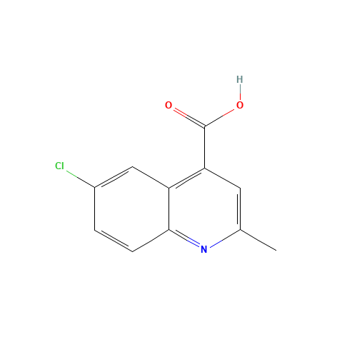 6-chloro-2-methylquinoline-4-carboxylic acid (CAS: 436087-49-9) - Chemical Structure and Molecular Formula 