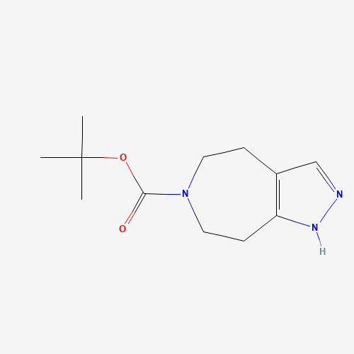 tert-butyl 4,5,7,8-tetrahydro-1H-pyrazolo[3,4-d]azepine-6-carboxylate (CAS: 928775-00-2) - Chemical Structure and Molecular Formula 