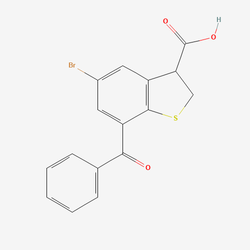 7-benzoyl-5-bromo-2,3-dihydro-1-benzothiophene-3-carboxylic acid (CAS: 93669-94-4) - Related Chemical Product
