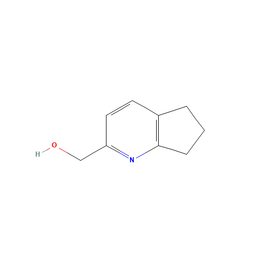 6,7-dihydro-5H-cyclopenta[b]pyridin-2-ylmethanol (CAS: 221137-11-7) - Chemical Structure and Molecular Formula 