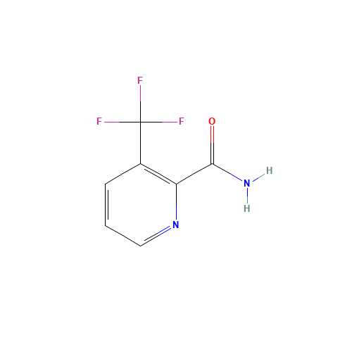 3-(trifluoromethyl)pyridine-2-carboxamide (CAS: 22245-85-8) - Chemical Structure and Molecular Formula 