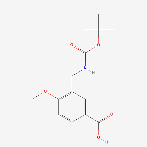 4-methoxy-3-[[(2-methylpropan-2-yl)oxycarbonylamino]methyl]benzoic acid (CAS: 165950-03-8) - Related Chemical Product