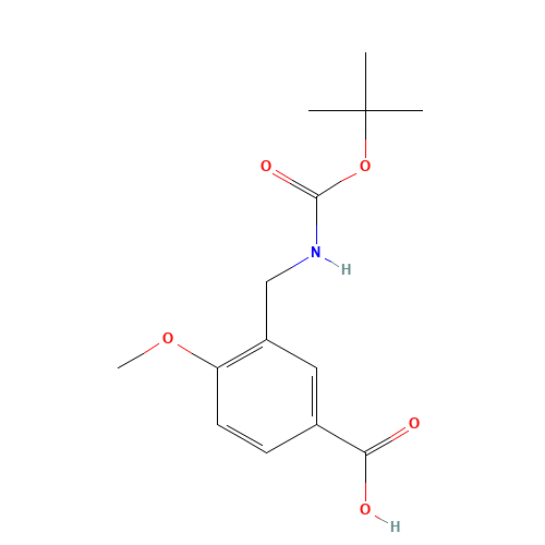 4-methoxy-3-[[(2-methylpropan-2-yl)oxycarbonylamino]methyl]benzoic acid (CAS: 165950-03-8) - Related Chemical Product