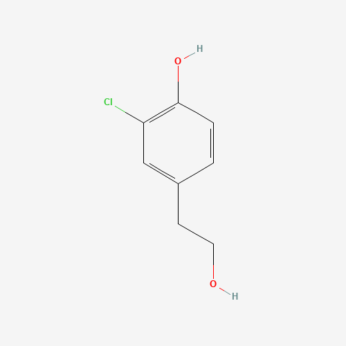 2-chloro-4-(2-hydroxyethyl)phenol (CAS: 50972-63-9) - Chemical Structure and Molecular Formula 