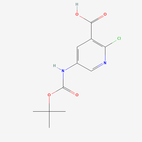 2-chloro-5-[(2-methylpropan-2-yl)oxycarbonylamino]pyridine-3-carboxylic acid (CAS: 885277-14-5) - Related Chemical Product