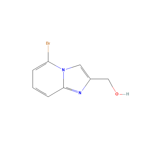 (5-bromoimidazo[1,2-a]pyridin-2-yl)methanol (CAS: 881841-53-8) - Chemical Structure and Molecular Formula 