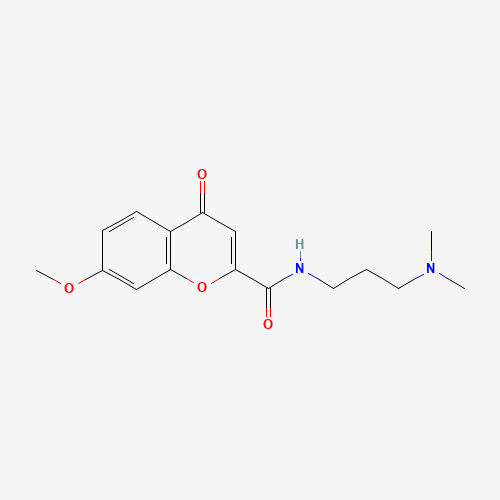 N-[3-(dimethylamino)propyl]-7-methoxy-4-oxochromene-2-carboxamide (CAS: 862993-33-7) - Related Chemical Product