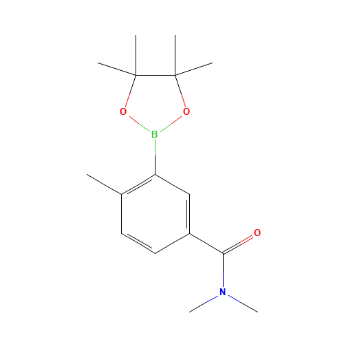N,N,4-trimethyl-3-(4,4,5,5-tetramethyl-1,3,2-dioxaborolan-2-yl)benzamide (CAS: 960308-92-3) - Chemical Structure and Molecular Formula 