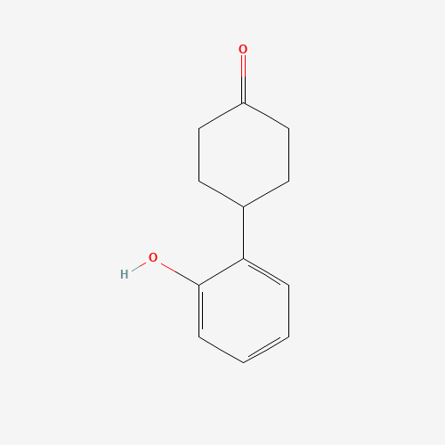 4-(2-hydroxyphenyl)cyclohexan-1-one (CAS: 218776-64-8) - Chemical Structure and Molecular Formula 