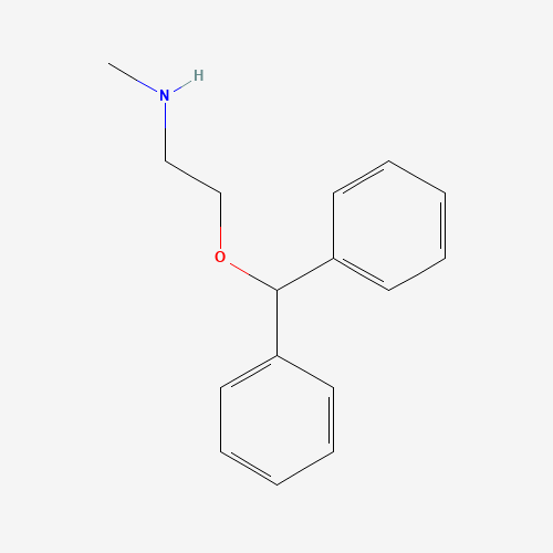 2-benzhydryloxy-N-methylethanamine (CAS: 17471-10-2) - Chemical Structure and Molecular Formula 