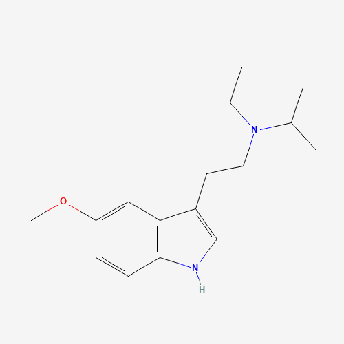 N-ethyl-N-[2-(5-methoxy-1H-indol-3-yl)ethyl]propan-2-amine (CAS: 850032-66-5) - Chemical Structure and Molecular Formula 