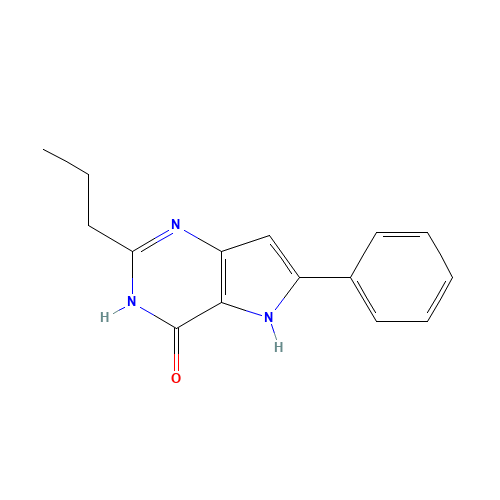 6-phenyl-2-propyl-1,5-dihydropyrrolo[3,2-d]pyrimidin-4-one (CAS: 237435-70-0) - Related Chemical Product