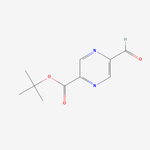 tert-butyl 5-formylpyrazine-2-carboxylate (CAS: 1174321-08-4) - Chemical Structure and Molecular Formula 