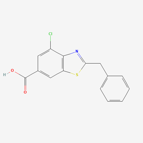 2-benzyl-4-chloro-1,3-benzothiazole-6-carboxylic acid (CAS: 1176714-28-5) - Chemical Structure and Molecular Formula 