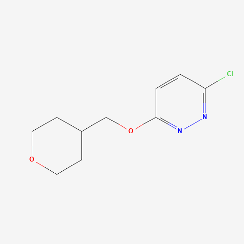 3-chloro-6-(oxan-4-ylmethoxy)pyridazine (CAS: 1215850-34-2) - Chemical Structure and Molecular Formula 