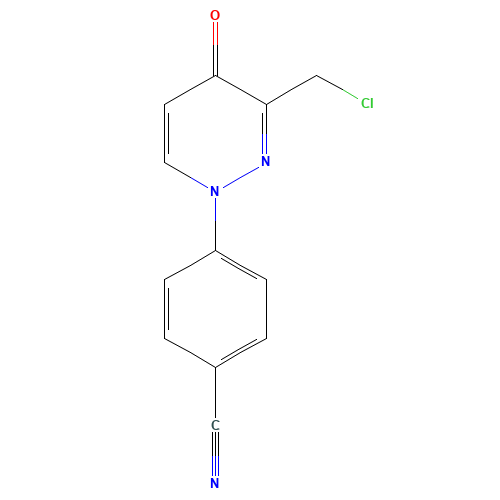 4-[3-(chloromethyl)-4-oxopyridazin-1-yl]benzonitrile (CAS: 1314389-02-0) - Related Chemical Product