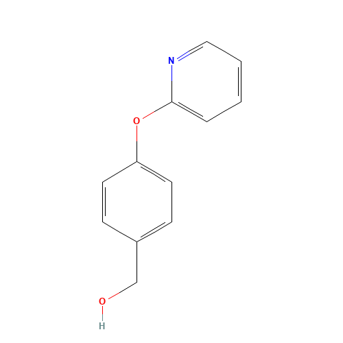 (4-pyridin-2-yloxyphenyl)methanol (CAS: 194017-70-4) - Chemical Structure and Molecular Formula 