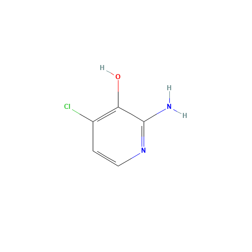 2-amino-4-chloropyridin-3-ol (CAS: 1003710-73-3) - Chemical Structure and Molecular Formula 