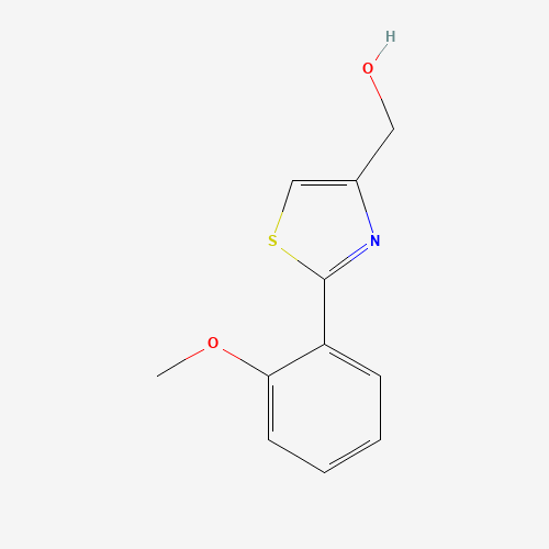 [2-(2-methoxyphenyl)-1,3-thiazol-4-yl]methanol (CAS: 187793-07-3) - Chemical Structure and Molecular Formula 