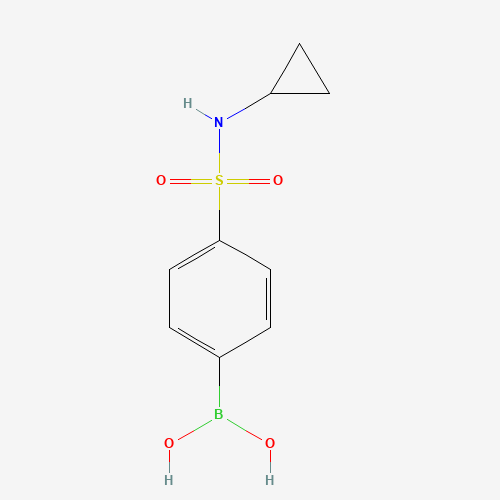 [4-(cyclopropylsulfamoyl)phenyl]boronic acid (CAS: 871329-67-8) - Chemical Structure and Molecular Formula 