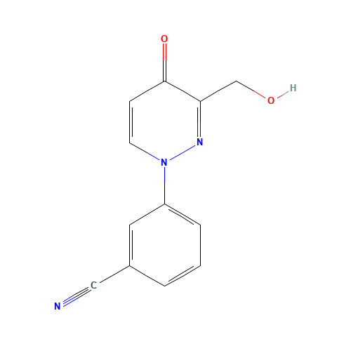3-[3-(hydroxymethyl)-4-oxopyridazin-1-yl]benzonitrile (CAS: 1314396-50-3) - Related Chemical Product