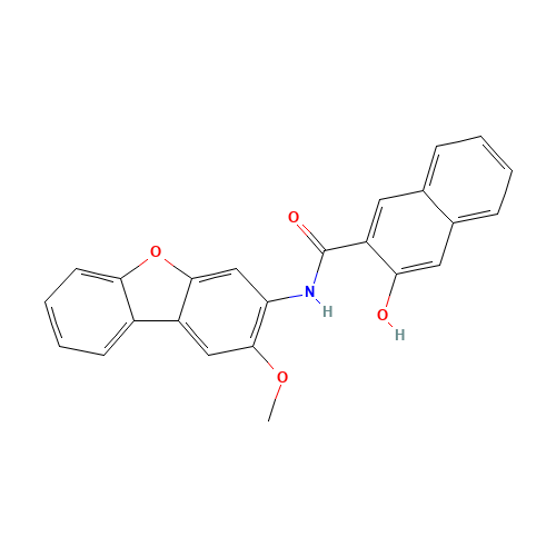 3-hydroxy-N-(2-methoxydibenzofuran-3-yl)naphthalene-2-carboxamide (CAS: 2672-81-3) - Related Chemical Product