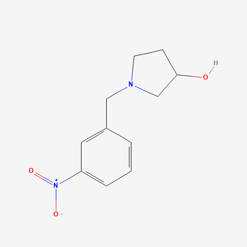 1-[(3-nitrophenyl)methyl]pyrrolidin-3-ol (CAS: 1044766-94-0) - Chemical Structure and Molecular Formula 