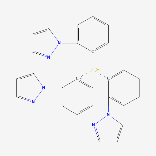 iridium(3+);1-phenylpyrazole (CAS: 359014-72-5) - Chemical Structure and Molecular Formula 