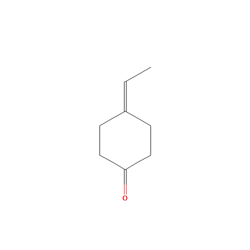 4-ethylidenecyclohexan-1-one (CAS: 26682-82-6) - Chemical Structure and Molecular Formula 