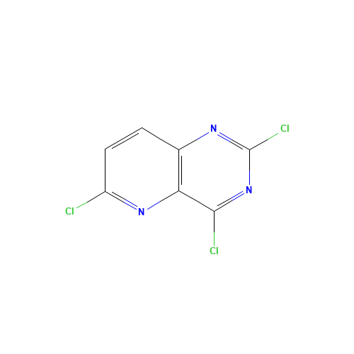2,4,6-trichloropyrido[3,2-d]pyrimidine (CAS: 1036738-12-1) - Chemical Structure and Molecular Formula 