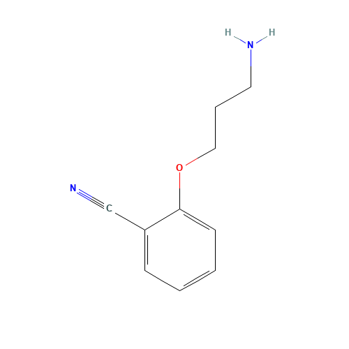 2-(3-aminopropoxy)benzonitrile (CAS: 444574-75-8) - Chemical Structure and Molecular Formula 