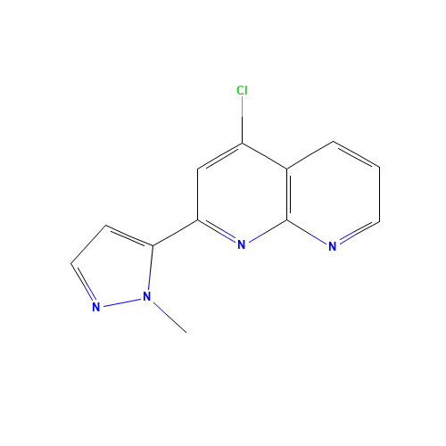4-chloro-2-(2-methylpyrazol-3-yl)-1,8-naphthyridine (CAS: 1330532-97-2) - Related Chemical Product