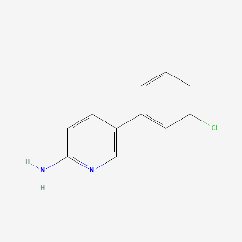 5-(3-chlorophenyl)pyridin-2-amine (CAS: 893738-14-2) - Chemical Structure and Molecular Formula 
