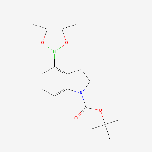 tert-butyl 4-(4,4,5,5-tetramethyl-1,3,2-dioxaborolan-2-yl)-2,3-dihydroindole-1-carboxylate (CAS: 1235451-62-3) - Related Chemical Product