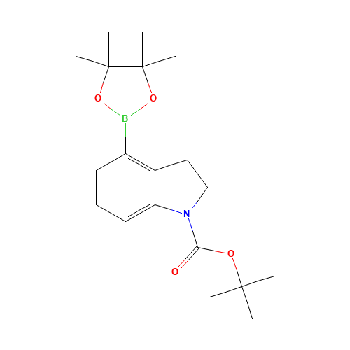 tert-butyl 4-(4,4,5,5-tetramethyl-1,3,2-dioxaborolan-2-yl)-2,3-dihydroindole-1-carboxylate (CAS: 1235451-62-3) - Related Chemical Product