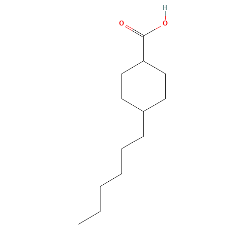 4-hexylcyclohexane-1-carboxylic acid (CAS: 38289-30-4) - Chemical Structure and Molecular Formula 