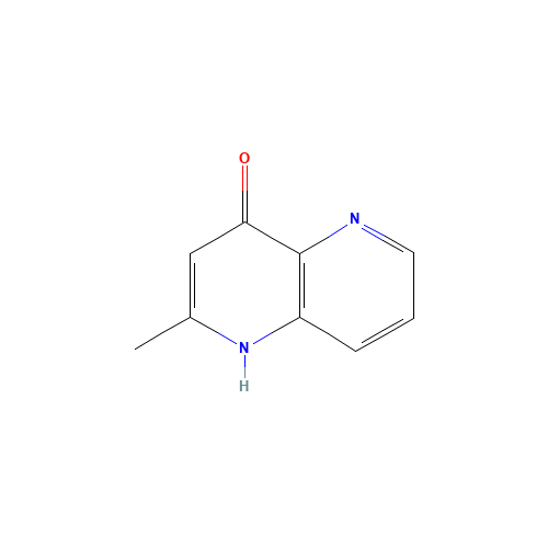 2-methyl-1H-1,5-naphthyridin-4-one (CAS: 99513-21-0) - Chemical Structure and Molecular Formula 