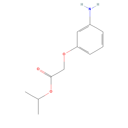 propan-2-yl 2-(3-aminophenoxy)acetate (CAS: 205694-12-8) - Chemical Structure and Molecular Formula 